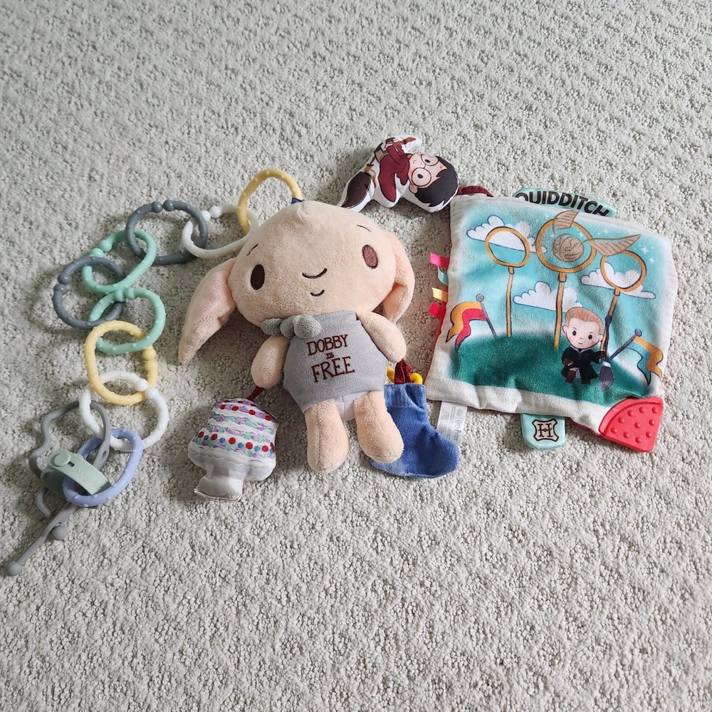 Harry Potter Baby Toy Dobby Plush Sensory Crinkle Book Bundle